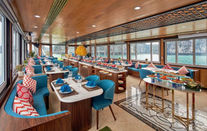 Nhà hàng du thuyền Cozy Bay du thuyền giá phòng dưới 2 triệu ở Hạ Long 